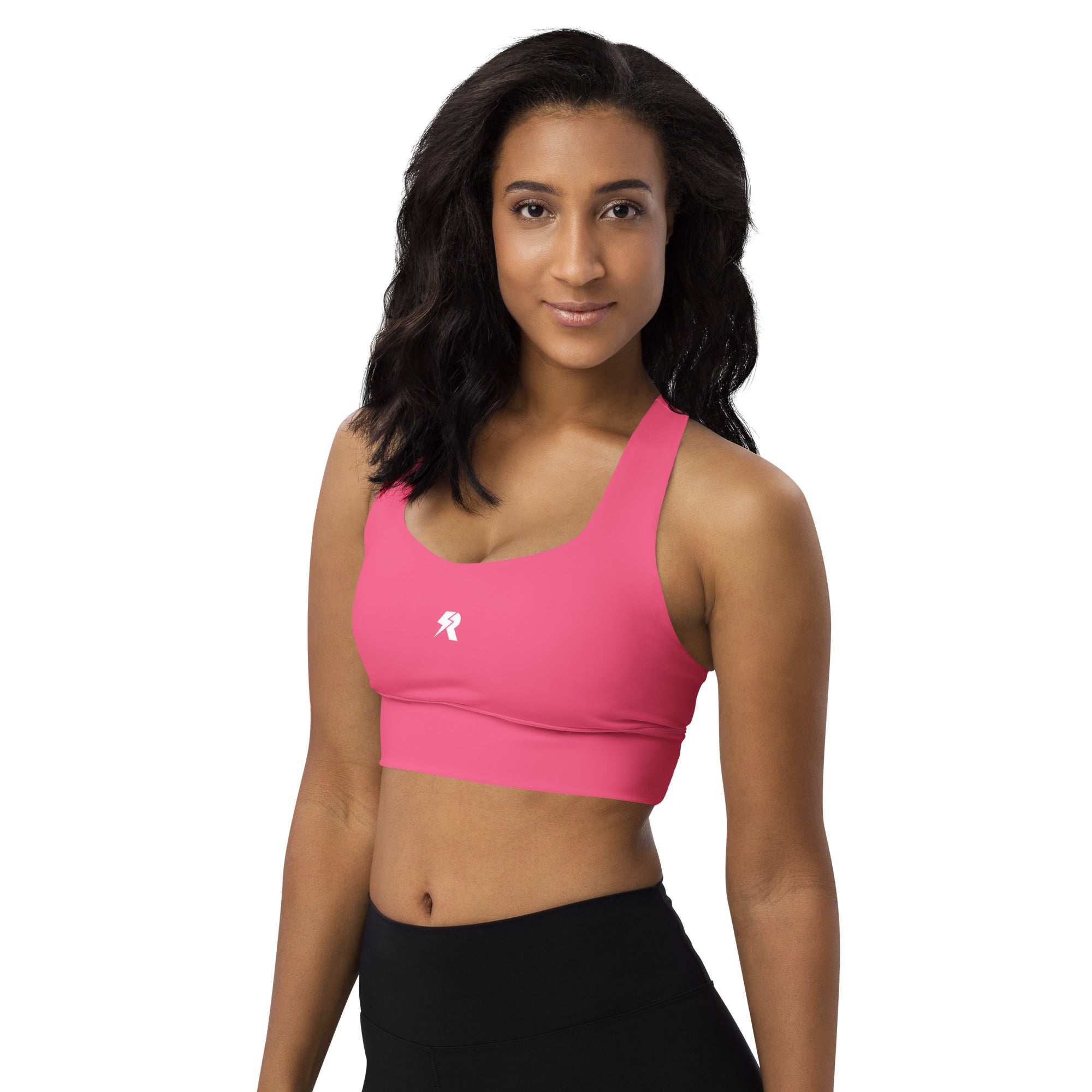 Brink Pink Longline Sports Bra